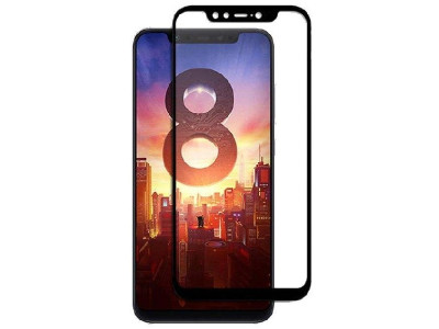 محافظ صفحه نمایش 6D فول گلس تمام چسب مناسب برای گوشی موبایل شیائومی Mi 8 Pro